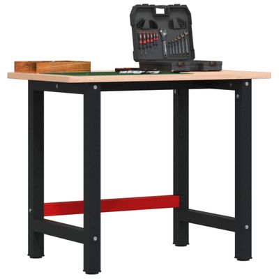 vidaXL Pracovný stôl 100x60x81,5 cm bukový masív obdĺžnik
