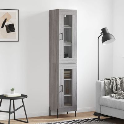 vidaXL Vysoká skrinka dub sonoma 34,5x34x180 cm spracované drevo