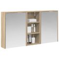 vidaXL Set kabinetov do kúpeľne 3 ks 116 x 16 x 62,5 cm