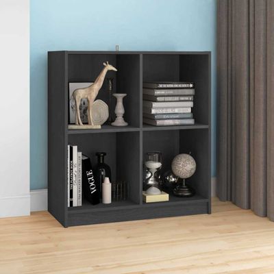 vidaXL Komoda sivá 70x33x76 cm masívne borovicové drevo