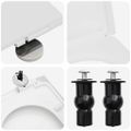 vidaXL WC sedadlo Nastaviteľné Biela 48 x 36,5 x 4,5 cm Polypropylén