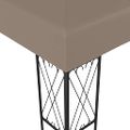 vidaXL Altánok 6x3 m, sivohnedý, látka