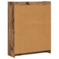 vidaXL Knižnica Staré drevo 87,5 x 30 x 111 cm Kompozitné drevo