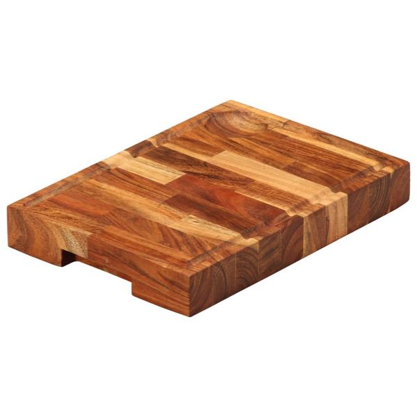 vidaXL Doska na krájanie 30x21x4 cm masívna akácia