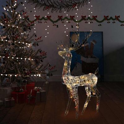 vidaXL Vianočná dekorácia, akrylový sob 140 LED 128 cm, farebná