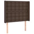 VidaXL Čelo postele hnedé 103x16x118/128 cm umelá koža