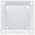 vidaXL Podnože stĺpikov štvorcové 12 ks Strieborná 141x141 mm