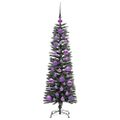 vidaXL Umelý vianočný stromček Zelená 120 cm PVC, plast a oceľ