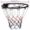 vidaXL Basketbalový kôš čierny 45 cm oceľ