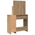 vidaXL toaletný stolík s LED Artisan Dub 86,5x35x136 cm