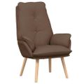 vidaXL kreslo Hnedá 69 x 74 x 93 cm Polyester a preglejka
