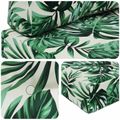 vidaXL Vankúš na vonkajšiu pohovku Polyester Vzor s listami 60 x 60 cm