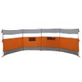 vidaXL Kempingový vetrolam sivo-oranžový 510x153 cm vodeodolný