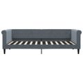 vidaXL Denná posteľ tmavosivá 90x200 cm zamat