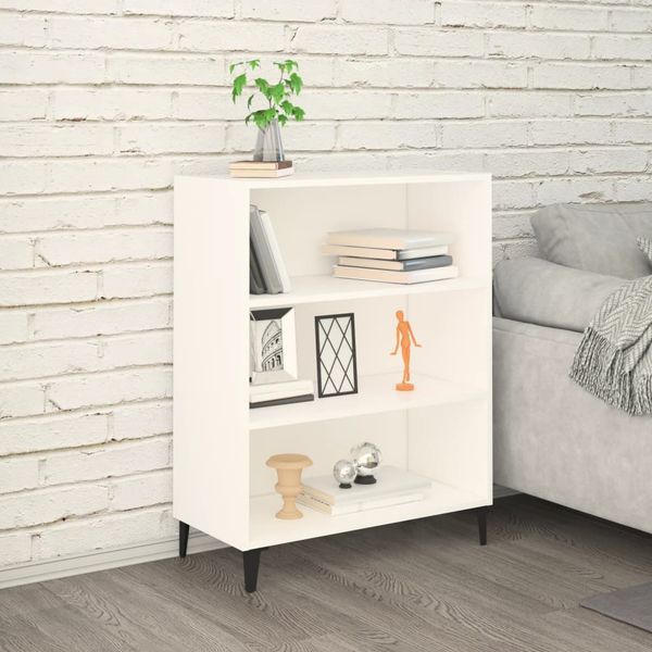 vidaXL Komoda biela 69,5x32,5x90 cm spracované drevo