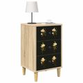 vidaXL Nočný stolík BREMEN 2 ks Dub sonoma 36 x 33 x 60 cm