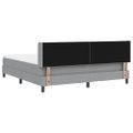 vidaXL Posteľ s pružinovým rámom Svetlosivá 200 x 180 cm látka