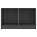 vidaXL TV skrinka sivá 70x33x42 cm masívne borovicové drevo