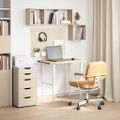 vidaXL Doska stolíka neošetrená 80x60x2,5 cm dubový masív obdĺžnikový