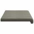vidaXL Vankúš na lavičku manšestr Svetlosivá Hĺbka 35 cm