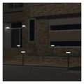 LED záhradné solárne stĺpikové svietidlo TERION, senzor súmraku, 12,5 x 12,5 x 50 cm