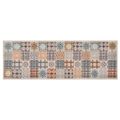 vidaXL Kuchynský koberec prateľný mozaiková farba 45x150 cm