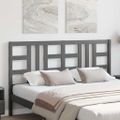 vidaXL Čelo postele sivé 166x4x100 cm masívna borovica