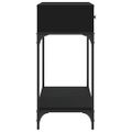 vidaXL Konzolový stolík čierny 100x34,5x75 cm kompozitné drevo