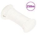 vidaXL Lodné lano biele 3 mm 250 m polypropylén