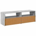 vidaXL TV skrinky 2 ks s LED, sivý dub sonoma 60x35x40 cm