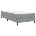 vidaXL Posteľ s pružinovým rámom Svetlosivá 90 x 200 cm látka