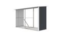 Prístrešok na drevo G21 WOH 682 - 302 x 119 cm, antracitový