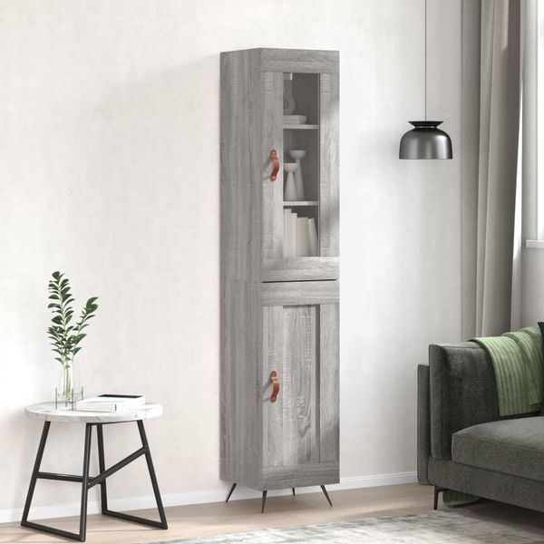 vidaXL Vysoká skrinka dub sonoma 34,5x34x180 cm spracované drevo