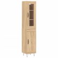 vidaXL Vysoká skrinka dub sonoma 34,5x34x180 cm spracované drevo
