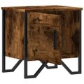 vidaXL Nočné stolíky 2 ks dymový dub 40x30x40 cm kompozitné drevo