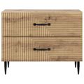 vidaXL Nočný stolík Dub artisan 62 x 34,5 x 47,5 cm Kompozitné drevo