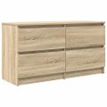 vidaXL TV skrinka Dub Sonoma 100x35x54 cm Konštrukcia dreva
