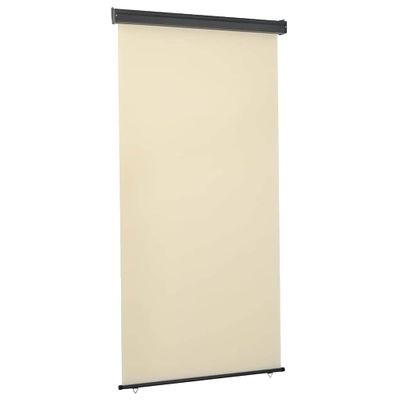 vidaXL Bočná markíza na balkón 125x250 cm, krémová