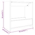 vidaXL Bočný stolík hnedý dub 50x26x50 cm spracované drevo