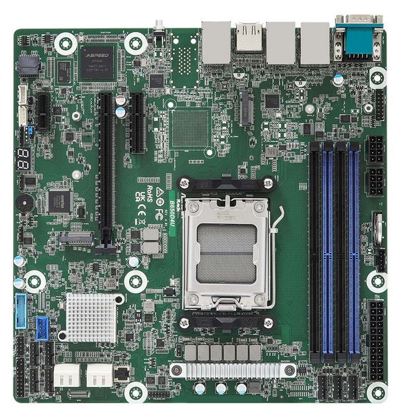 ASRock Rack B650D4U / AM5/ 4x DDR5 ECC / 4x SATA / 2x M.2 / 3x PCIe / 2x LAN / IPMI