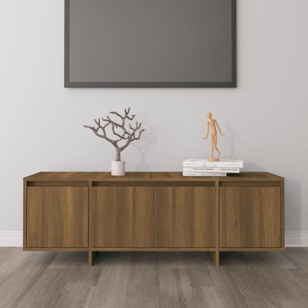 vidaXL TV skrinka, hnedý dub 120x30x40,5 cm, kompozitné drevo