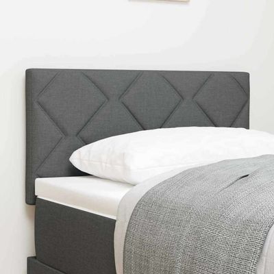 vidaXL LED hlavová doska Biely 80 cm látka