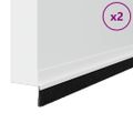 vidaXL Samolepiace tesnenia dverí s kefou 2 ks Biela 100 cm