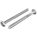 vidaXL Nábytkové skrutky 2 ks Strieborná M6 x 70 mm Oceľ