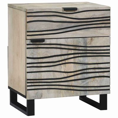 vidaXL Nočný stolík Biela 50 x 33 x 60 cm Kompozitné drevo