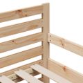 vidaXL Rám postele s rozťahovacou matrací Hnedá 80 x 200 cm
