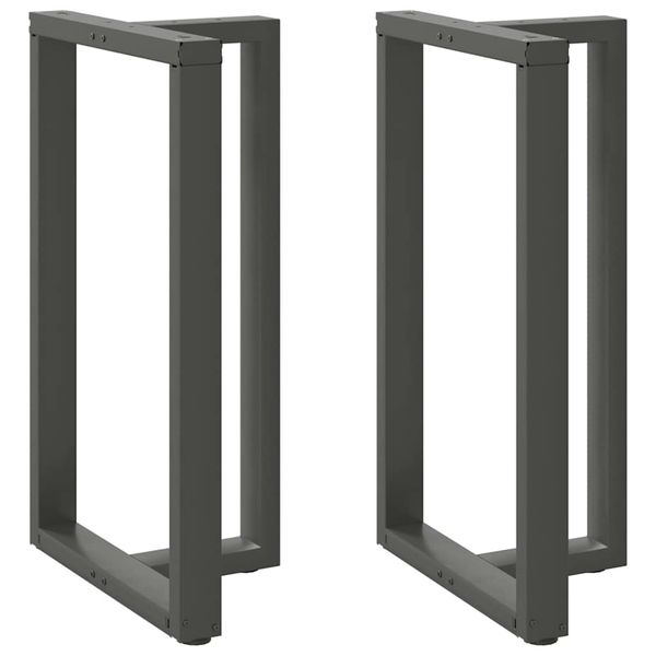 vidaXL Nohy barového stola v tvare T, 2 ks, antracitové, 60x35x(100-101) cm, oceľ