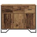 vidaXL Servírovacia skriňa Staré drevo 97 x 32,5 x 74,5 cm
