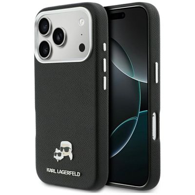 Karl Lagerfeld case for iPhone 17 Pro  6,3" HC MAGSAFE PU FW W/ K&C HEAD PIN BLACK