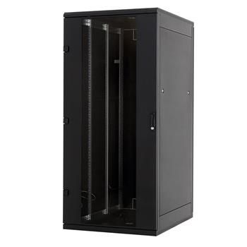 Triton 19" rozvaděč stojanový 32U/800x800, rozebíratelný, pravé dveře sklo, černý Rozvadec, stojanový, 19", 32U, 800x800, rozebíratelný, pravé dvere sklo, cerný